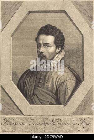 Jean Morin, (Künstler), Französisch, c. 1600 - 1650, Jerome Franken, (Künstler nach), Flämisch, 1540 - 1610, Jerome Franck, Gravur Stockfoto