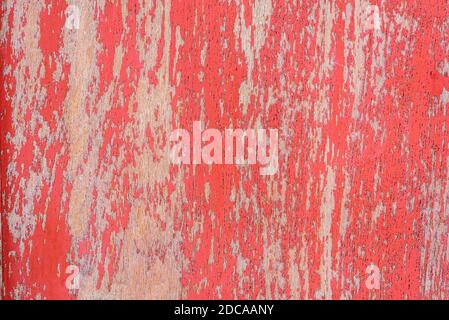 Rote rustikale zurückgewonnenen hölzernen Wand Hintergrund. Stockfoto