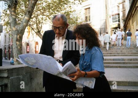Maria Ketikidou auf Mallorca, Spanien 1988. Stockfoto