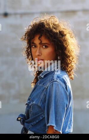 Maria Ketikidou auf Mallorca, Spanien 1988. Stockfoto