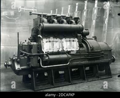 1930 - 40. Fiat - Ansaldo große Motoren Fabrik. Turin, Italien Stockfoto