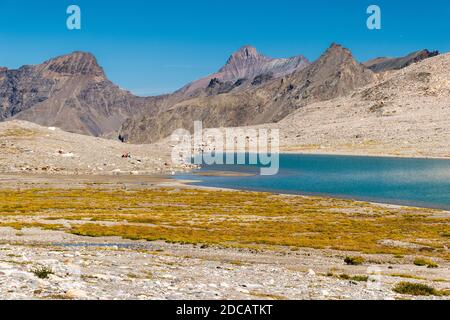 Der Alpensee Goletta im Rhemetal (Aostatal, Italien) Stockfoto