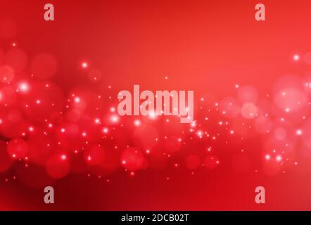 Weihnachten abstrakten roten Hintergrund mit Bokeh Licht Stock Vektor