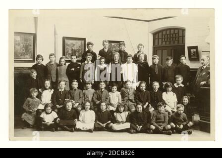 Ursprüngliche Postkarte der frühen 1920er Jahre - Yardley Road School Junior Dept. 1920 oder 1921 (uneindeutiges Datum), Birmingham, Großbritannien Stockfoto