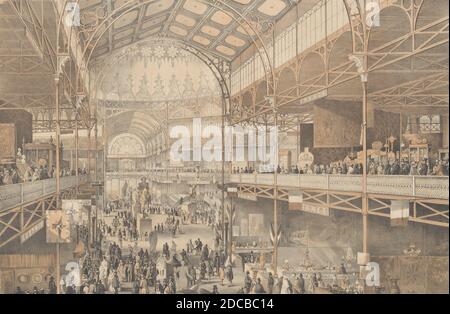 Innenansicht des New York Crystal Palace, 1853. Stockfoto