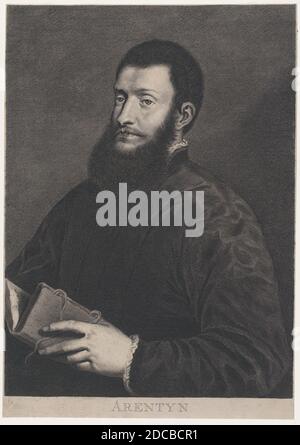 Porträt von Pietro Aretino, ca. 1655-1660. Stockfoto