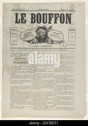 Le Bouffon - Le Salon de 1868, 10. Mai 1868. Stockfoto