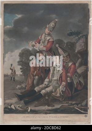 Der Tod von General Wolfe in Quebec (September 1759), 10. Oktober 1779. Stockfoto
