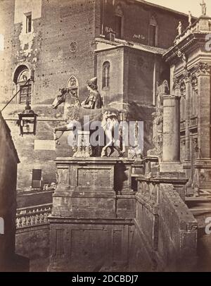 UNO dei Colossi di Campidoglio, 1848-52. Stockfoto