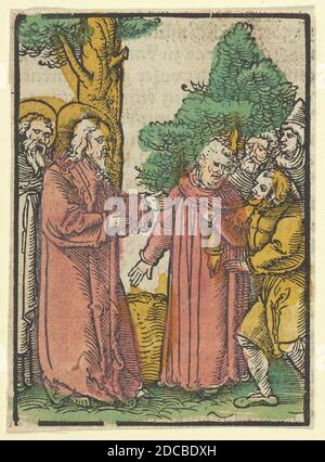 Christ Healing the Deaf-Mute, aus dem Plenarium, 1517. Stockfoto