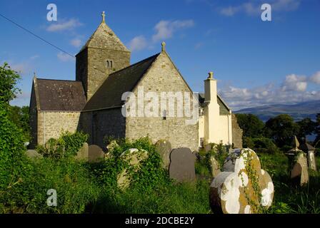 St. Seiriols Kirche, Anglesey, Stockfoto