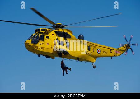 Westland Sea King XZ589, 22 qm, Llandudno Sea Front, Stockfoto