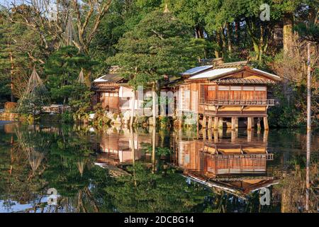 Kanazawa, Ishikawa, Japan garten landschaft. Stockfoto