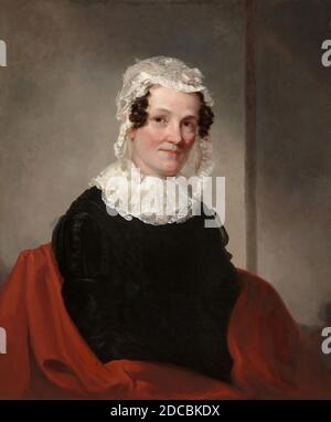 Samuel F. B. Morse, (Künstler), Amerikaner, 1791 - 1872, Lydia Coit Terry (Frau Eliphalet Terry), c. 1824, Öl auf Leinwand, insgesamt: 75.8 x 63 cm (29 13/16 x 24 13/16 Zoll), gerahmt: 101.9 x 88.9 x 7.6 cm (40 1/8 x 35 x 3 Zoll Stockfoto