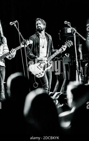 Tausend Pferde leben im Konzert Stockfoto