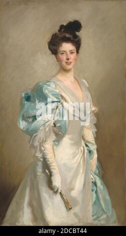 John Singer Sargent, (Künstler), Amerikaner, 1856 - 1925, Mary Crowninshield Endicott Chamberlain (Mrs. Joseph Chamberlain), 1902, Öl auf Leinwand, insgesamt: 150.5 x 83.8 cm (59 1/4 x 33 Zoll Stockfoto