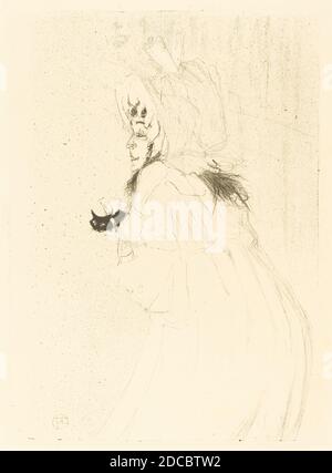 Henri de Toulouse-Lautrec, (Künstler), französisch, 1864 - 1901, May Belfort Verbeugung (Miss May Belfort saluant), 1895, Lithographie Stockfoto