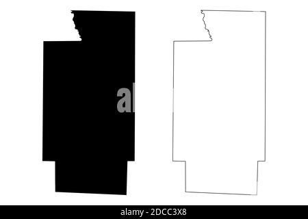 Summit County, Ohio State (U.S.-County, Vereinigte Staaten von Amerika, USA, U.S., US) Karte Vektor Illustration, Scribble Skizze Summit Karte Stock Vektor