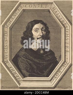 Jean Morin, (Künstler), Französisch, c. 1600 - 1650, Philippe de Champaigne, (Künstler nach), französisch, 1602 - 1674, Pierre Maugis, Gravur und Radierung Stockfoto