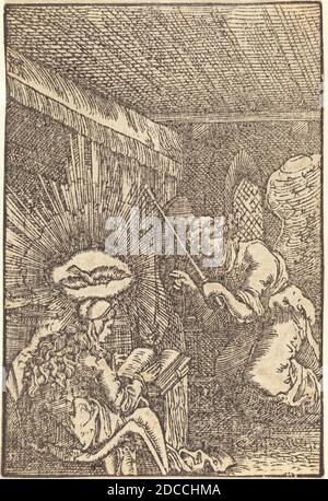 Albrecht Altdorfer, (Künstler), Deutsch, 1480 oder früher - 1538, die Verkündigung, der Fall und die Erlösung des Menschen, (Serie), c. 1513, Holzschnitt Stockfoto