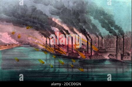 Schlacht von Fort Henry, 1862 Stockfoto