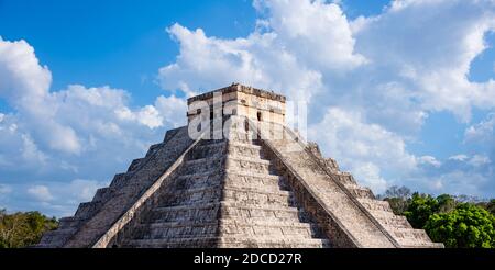 Pyramide von Kukulcan, Chichen Itza Mexiko. Stockfoto