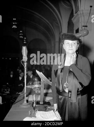 Frances Perkins, Amerikanische Soziologin Stockfoto