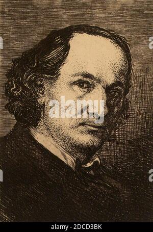 Charles Baudelaire, französischer Dichter Stockfoto