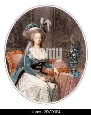 Marie Antoinette, die letzte Königin Frankreichs Stockfoto