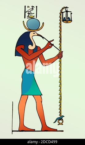 Thoth, altägyptischer Gott der Weisheit Stockfoto