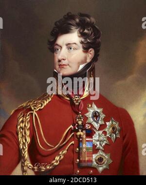 König George IV. Als Prinz Regent (1762-1830), von Henry Bone. Stockfoto