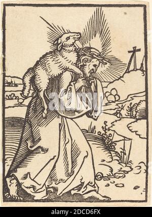 Sebald Beham, (Künstler), deutsch, 1500 - 1550, der gute Hirte, biblische Illustrationen zum Luthergebetbuch, (Serie), wohl 1527, Holzschnitt Stockfoto