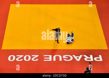 Prag, Tschechische Republik. November 2020. Judo-Europameisterschaft in Prag, Tschechische Republik, 20. November 2020. Kredit: VIT Simanek/CTK Foto/Alamy Live Nachrichten Stockfoto