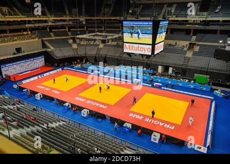 Prag, Tschechische Republik. November 2020. Judo-Europameisterschaft in Prag, Tschechische Republik, 20. November 2020. Kredit: VIT Simanek/CTK Foto/Alamy Live Nachrichten Stockfoto