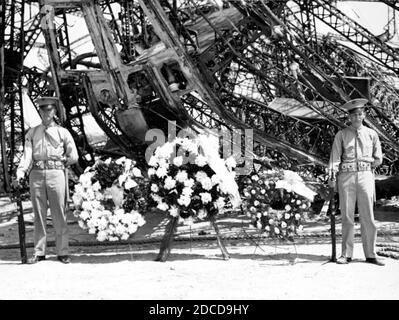 Hindenburg Luftschiff Memorial Day Kränze, 1936