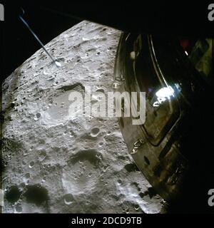 Der Mond, Chaplygin Crater, Apollo 13 Mission Stockfoto