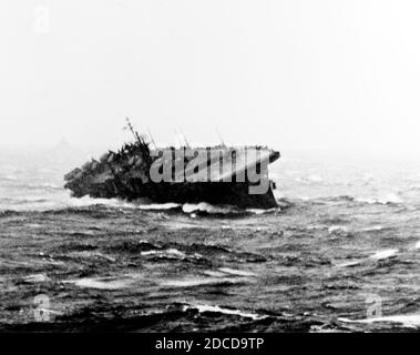 2. Weltkrieg, Taifun Cobra, USS Langley, 1944 Stockfoto