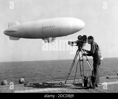2. Weltkrieg, Dreharbeiten zu „The Aerial Torpedo Runs“ Stockfoto