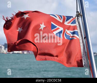 Seefahne Neuseeland Stockfoto