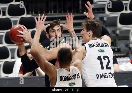 Bologna, Italien. November 2020. Bologna, Italien, Segafredo Arena, 20 Nov 2020, Amedeo Tessitori von Segafredo Virtus Bologna während Virtus Bologna vs Lietkabelis - Basketball EuroCup Championship - Credit: LM/Michele Nucci Credit: Michele Nucci/LPS/ZUMA Wire/Alamy Live News Stockfoto