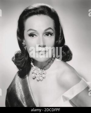 DOLORES del RÍO (1904-1983) mexikanische Filmschauspielerin und Sängerin über 1960 Stockfoto