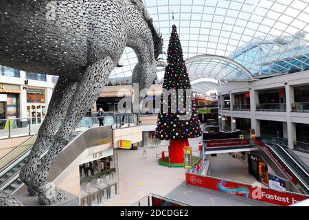Covid Secure Trinity Shopping Centre in Leeds, Yorkshire Stockfoto