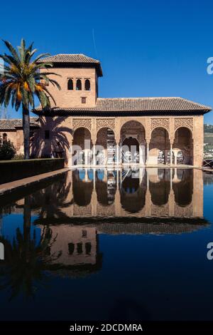 Die Alhambra ein Palast- und Festungskomplex in Granada, Andalusien, Spanien Stockfoto