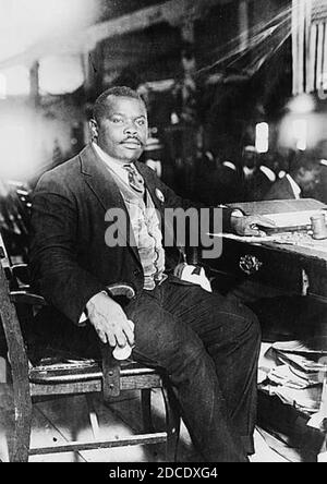 MARCUS GARVEY (1887-1940) jamaikanischer Verleger und politischer Aktivist 1924. Foto: Baines News Service Stockfoto