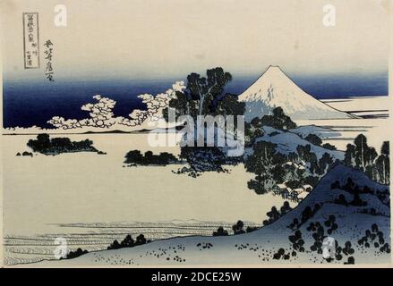 Katsushika Hokusai (1760-1849), Het Strand van Shichiri in de provincie Sagami (1829-33). Stockfoto