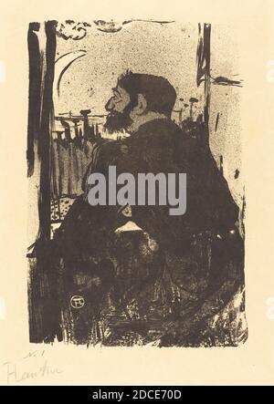 Henri de Toulouse-Lautrec, (Künstler), Französisch, 1864 - 1901, Sleepless Night (Nuit Blanche), Vieilles histoires: pl.4, (Serie), 1893, Lithographie in Schwarz auf Japanpapier Stockfoto