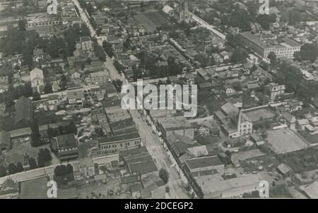 Kincardine Ontario von einem Flugzeug (HS85-10-37691). Stockfoto