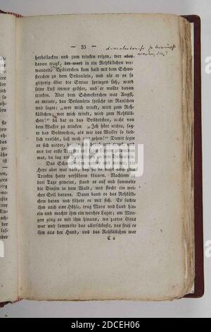 Kinder und Hausmärchen (Grimm) 1812 I 035. Stockfoto