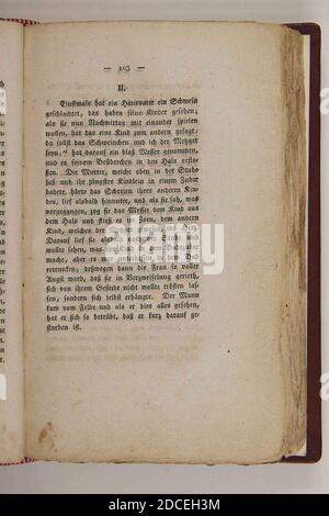 Kinder und Hausmärchen (Grimm) 1812 I 103. Stockfoto