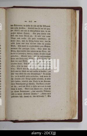 Kinder und Hausmärchen (Grimm) 1812 II 217. Stockfoto